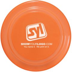Flying Discs with Logo - Neon Orange
