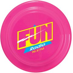 Flying Discs with Logo - Neon Pink