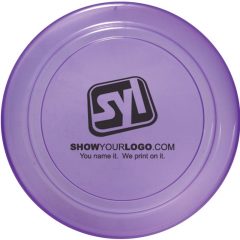 Flying Discs with Logo - Translucent Purple