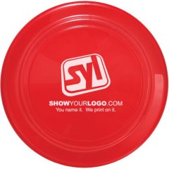 Flying Discs with Logo - Translucent Red