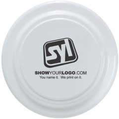 Flying Discs with Logo - White