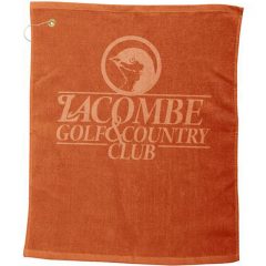 Golf Towel with Hemmed Edges - Texas Orange