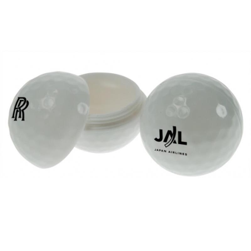Golf Ball Shaped Lip Balm - c475-white