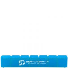 Seven Day Pill Case - Translucent Blue