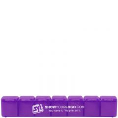Seven Day Pill Case - Translucent Violet