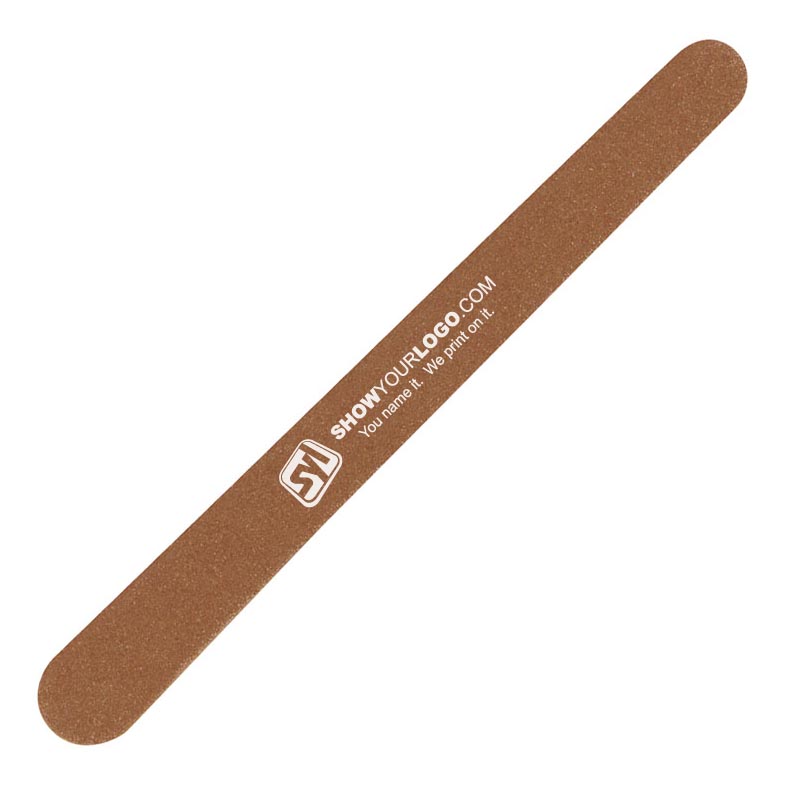 Emery Boards with Logo - Brown