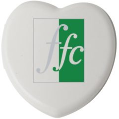 Heart Shaped Pill Box - White