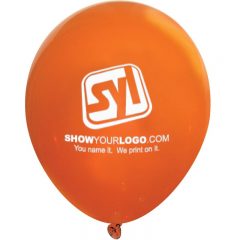 Crystal Latex Balloon – 9″ - Orange