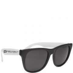 Custom Printed Sunglasses - White Black
