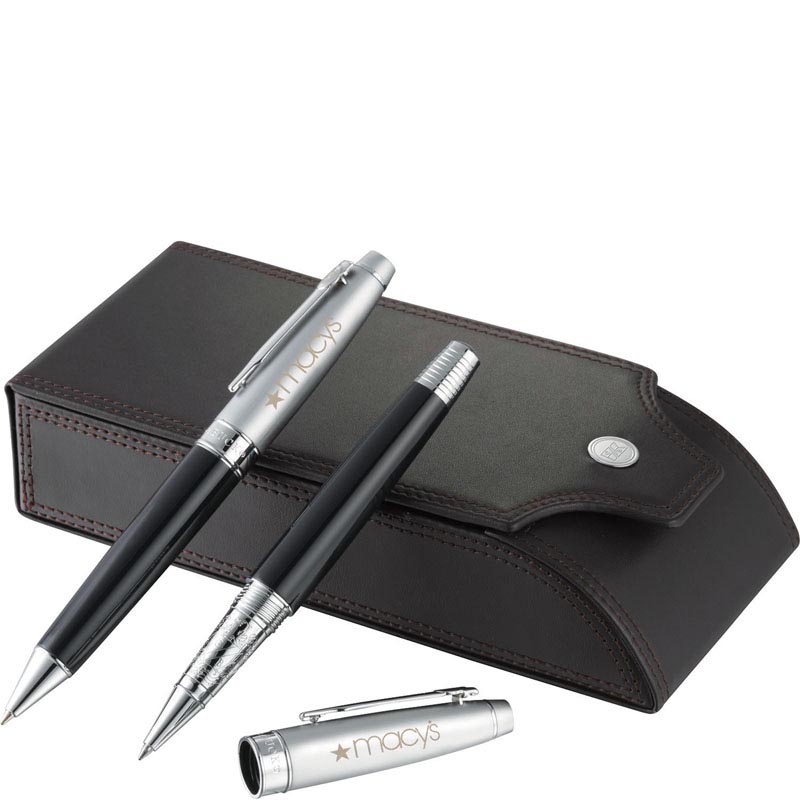 Cutter & Buck Legacy Pen Gift Set with Custom Logo - Black