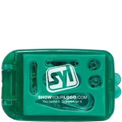 Travel Sewing Kits with Your Logo - Translucent Green