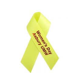 Awareness Ribbon Lapel Pin - Day Glow Yellow