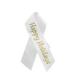 Awareness Ribbon Lapel Pin - White