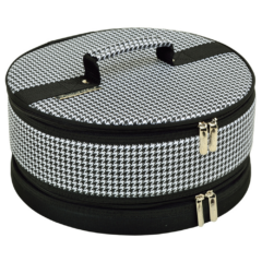 Cake Carrier – 12″ - cakecarrierhoundstooth