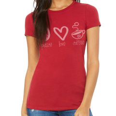 Bella + Canvas Women’s Slim Fit Tee - cardnal