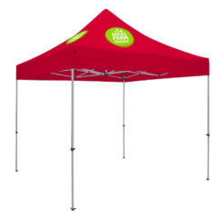Deluxe 10′ x 10′ Event Tent Kit with Two Location Full-Color Imprint - cherry