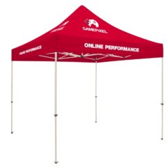 Tent Kit with 4-Location Full Color Imprint – 10′ x 10′ - cherry