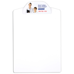 Letter Size Clipboard with Full Color Clip - clipboardwhite