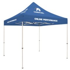 Tent Kit with 4-Location Full Color Imprint – 10′ x 10′ - cobalt