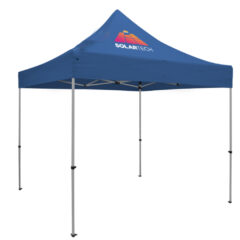 Premium 10′ x 10′ Event Tent Kit with One Location Full-Color Imprint - cobalt1