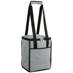 Collapsible Cooler – 24 cans - collapsiblecooler24canhoundstooth