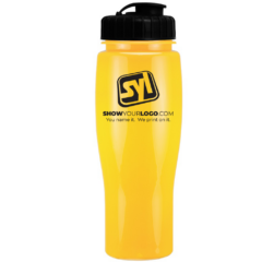 Contour Sports Bottles with Flip Top Lid – 24 oz - contourfliptopyellowblacklid