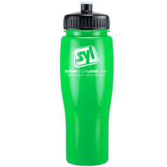 Contour Plastic Water Bottle – 24 oz - contourwaterbottlekellygreenblacklid