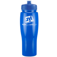 Contour Plastic Water Bottle – 24 oz - contourwaterbottleroyalblueroyalbluelid