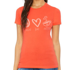 Bella + Canvas Women’s Slim Fit Tee - coral