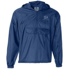 Augusta Sportswear – Packable Half-Zip Hooded Pullover Jacket - d