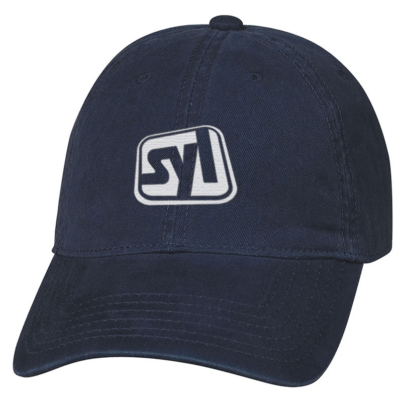 Washed Cotton Twill Baseball Caps - Navy