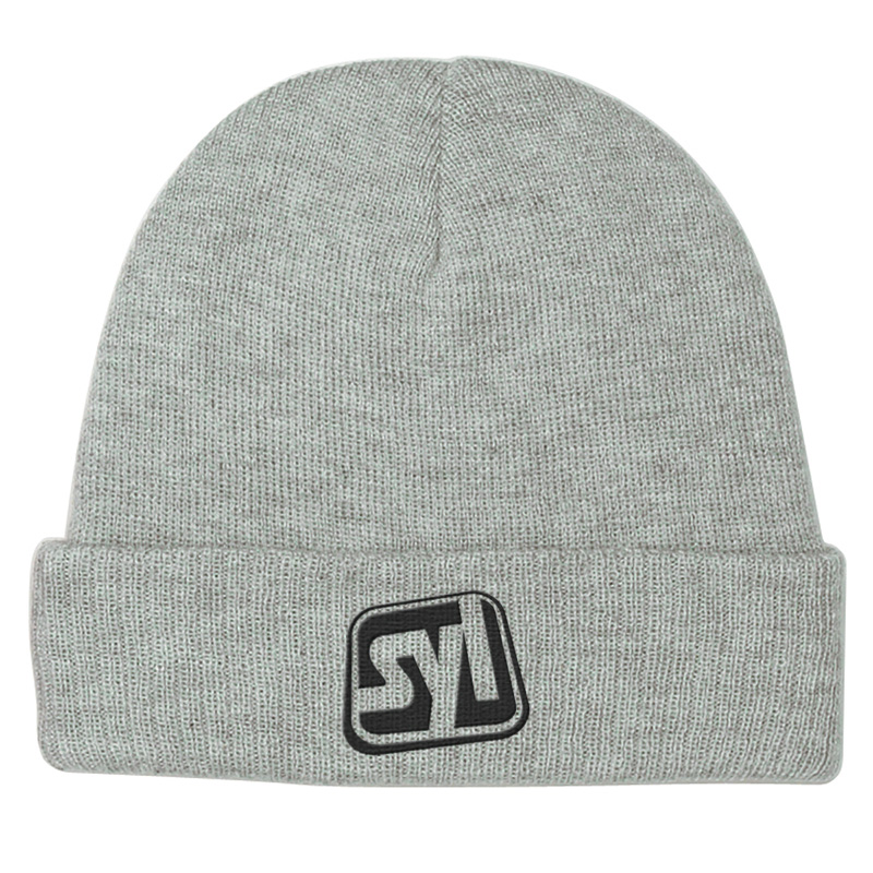 Beanie Hats With Cuff - Gray
