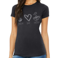 Bella + Canvas Women’s Slim Fit Tee - dark grey