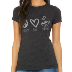 Bella + Canvas Women’s Slim Fit Tee - dark grey heather