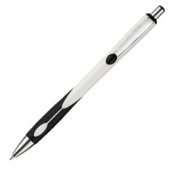 Desoto Prime Retractable Pen - desotoprimewhiteblack