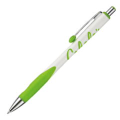 Desoto Prime Retractable Pen - desotoprimewhitelimegreen