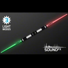 Light Up Deluxe Double Saber with Sound - doubleendedsaber