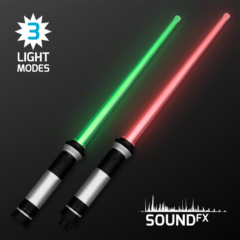 Light Up Deluxe Double Saber with Sound - doubleendedsaber2pieces