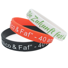 Embossed Printed Silicone Wristband Bracelet - embossedprintedwristband