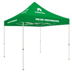 Tent Kit with 4-Location Full Color Imprint – 10′ x 10′ - emerald