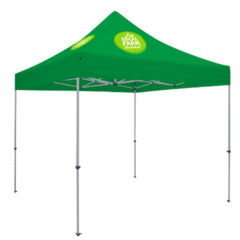 Deluxe 10′ x 10′ Event Tent Kit with Two Location Full-Color Imprint - emerald