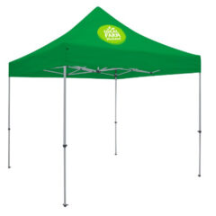 Deluxe 10′ x 10′ Event Tent Kit with One Location Full-Color Imprint - emerald