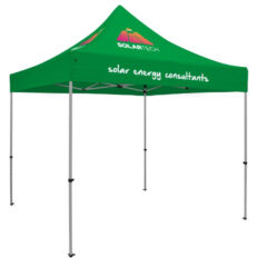 Premium 10′ x 10′ Event Tent Kit with Three Location Full-Color Imprint - emerald