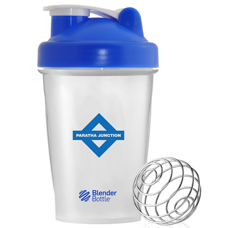 BlenderBottle Classic – 20 oz - Clear Blue