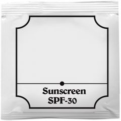 Small Sunscreen Packets SPF30 - White