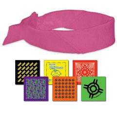 Custom Printed Bandanas - Hot Pink