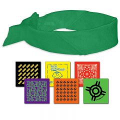 Custom Printed Bandanas - Kelly Green
