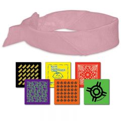Custom Printed Bandanas - Light Pink