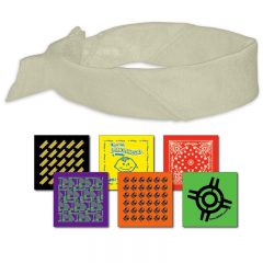 Custom Printed Bandanas - Natural