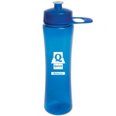 Polysure™ Exertion Bottle with Grip – 24 oz - Translucent Blue